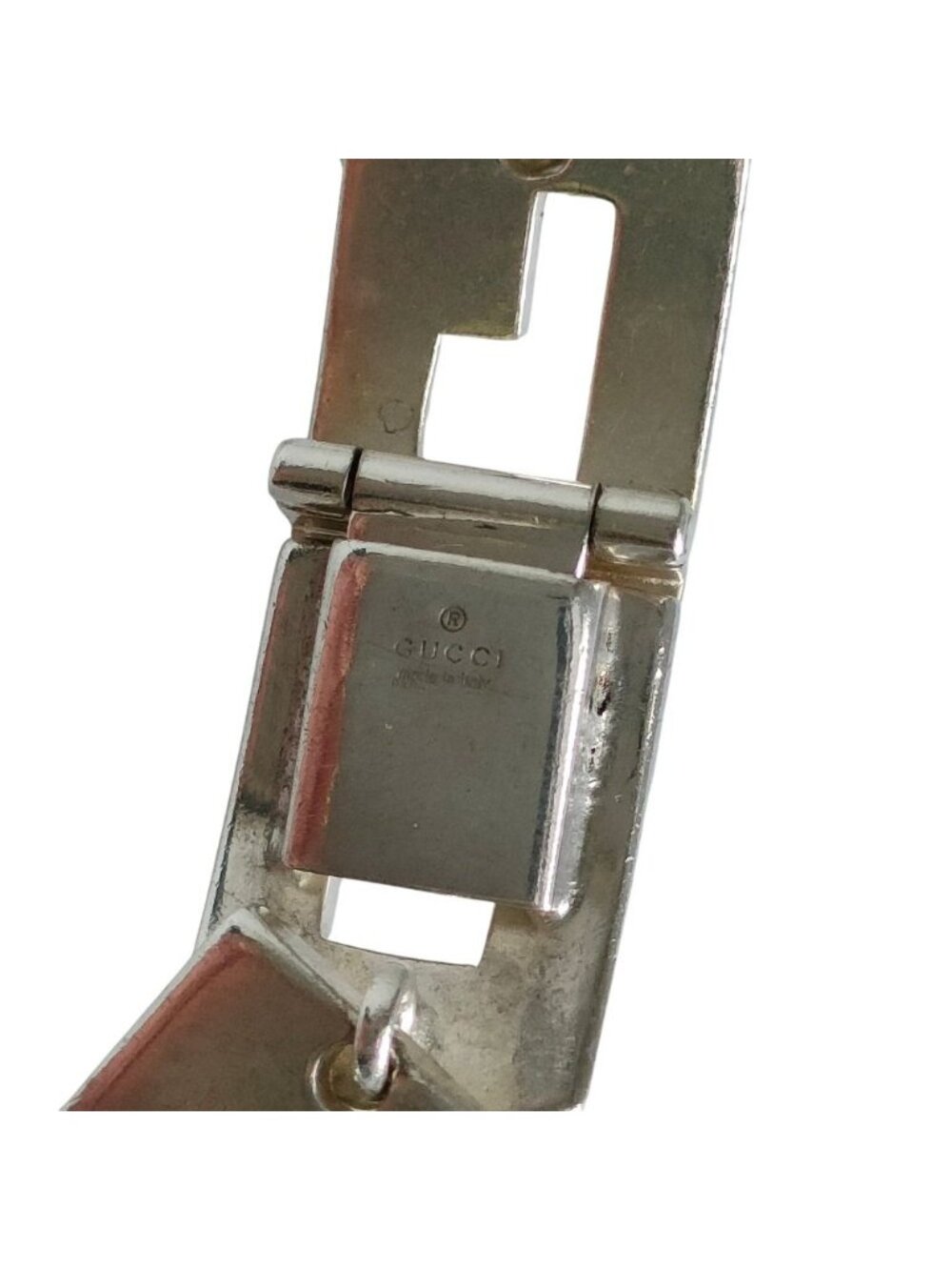 Gucci Vintage 925 Logo Link Bracelet Silver - Picture 5 of 8